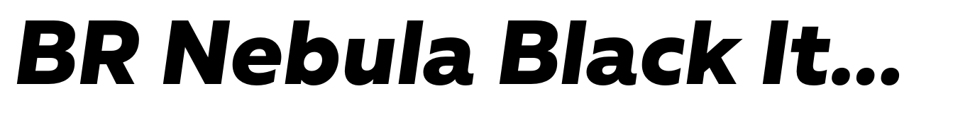 BR Nebula Black Italic
